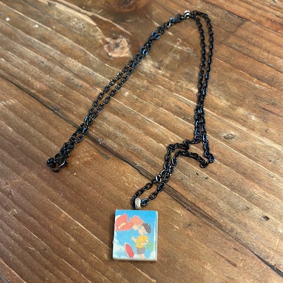 Hand made Upcycled Ponyo Necklace - Picture 2 of 8